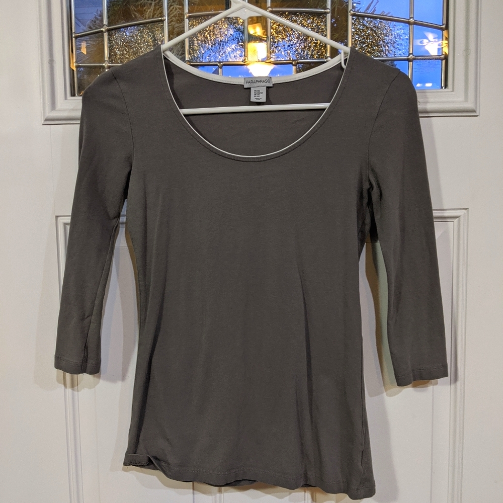 Gray shirt